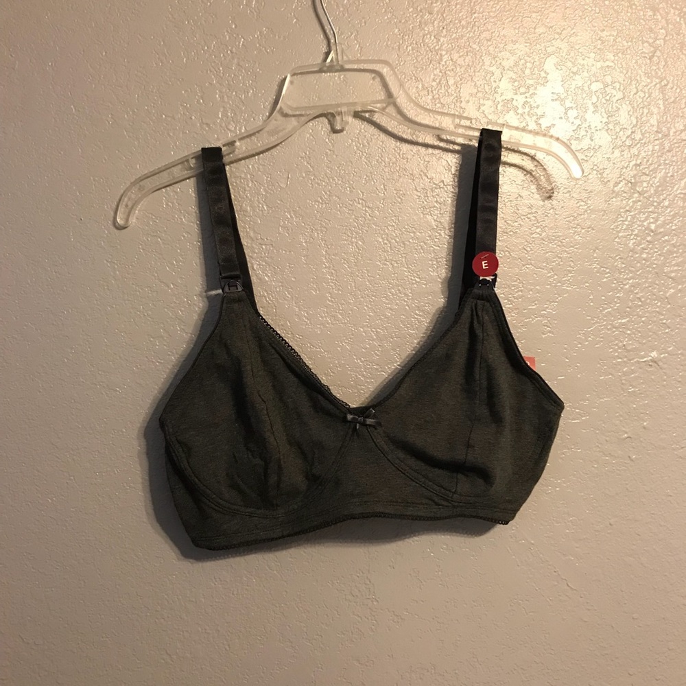 *New* dark gray nursing bra